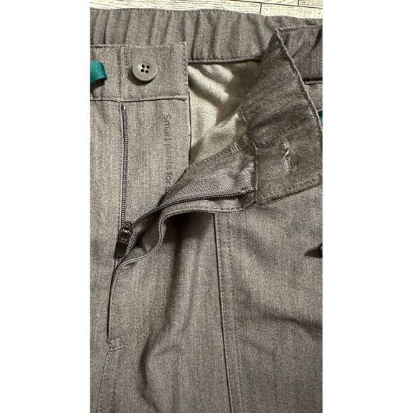 Figs Scrub‎ Pants Mens Large Gray Technical Collection .  Zip Front, Draw String - Picture 6 of 6